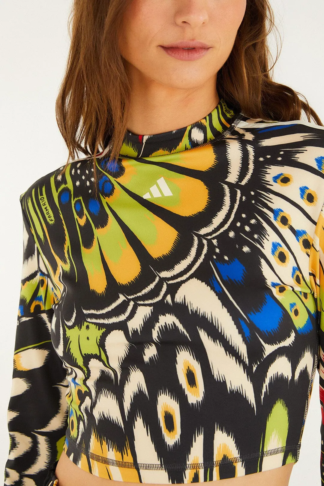 Colorfly Green Adidas Longsleeve sold by FARM Rio product image thumbnail 3