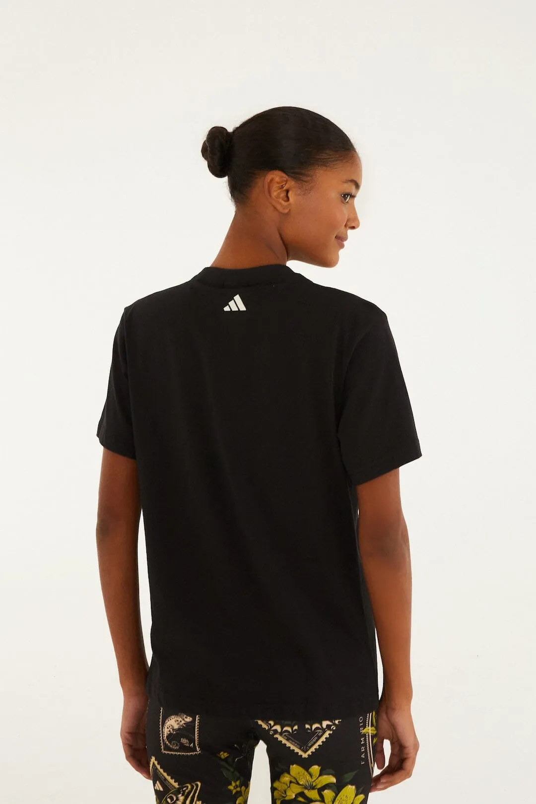 Birds Black Adidas T-Shirt sold by FARM Rio product image thumbnail 3