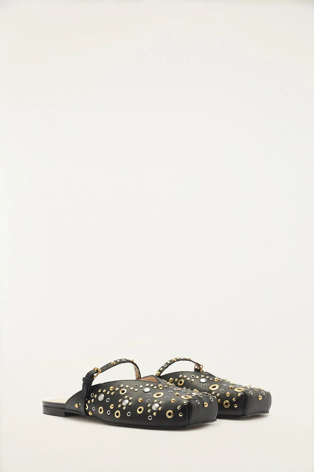 Black Studded Square Toe Ballerina sold by FARM Rio product image thumbnail 2