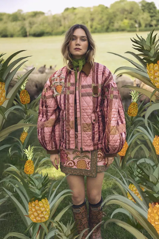 Ana-Clara Quilted Jacket sold by FARM Rio