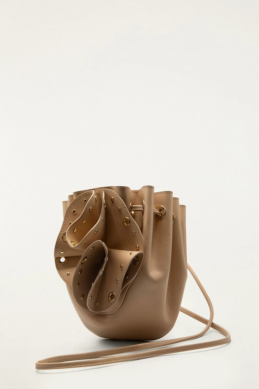 Cream Leather Studded Crossbody Flower Bag sold by FARM Rio product image thumbnail 2
