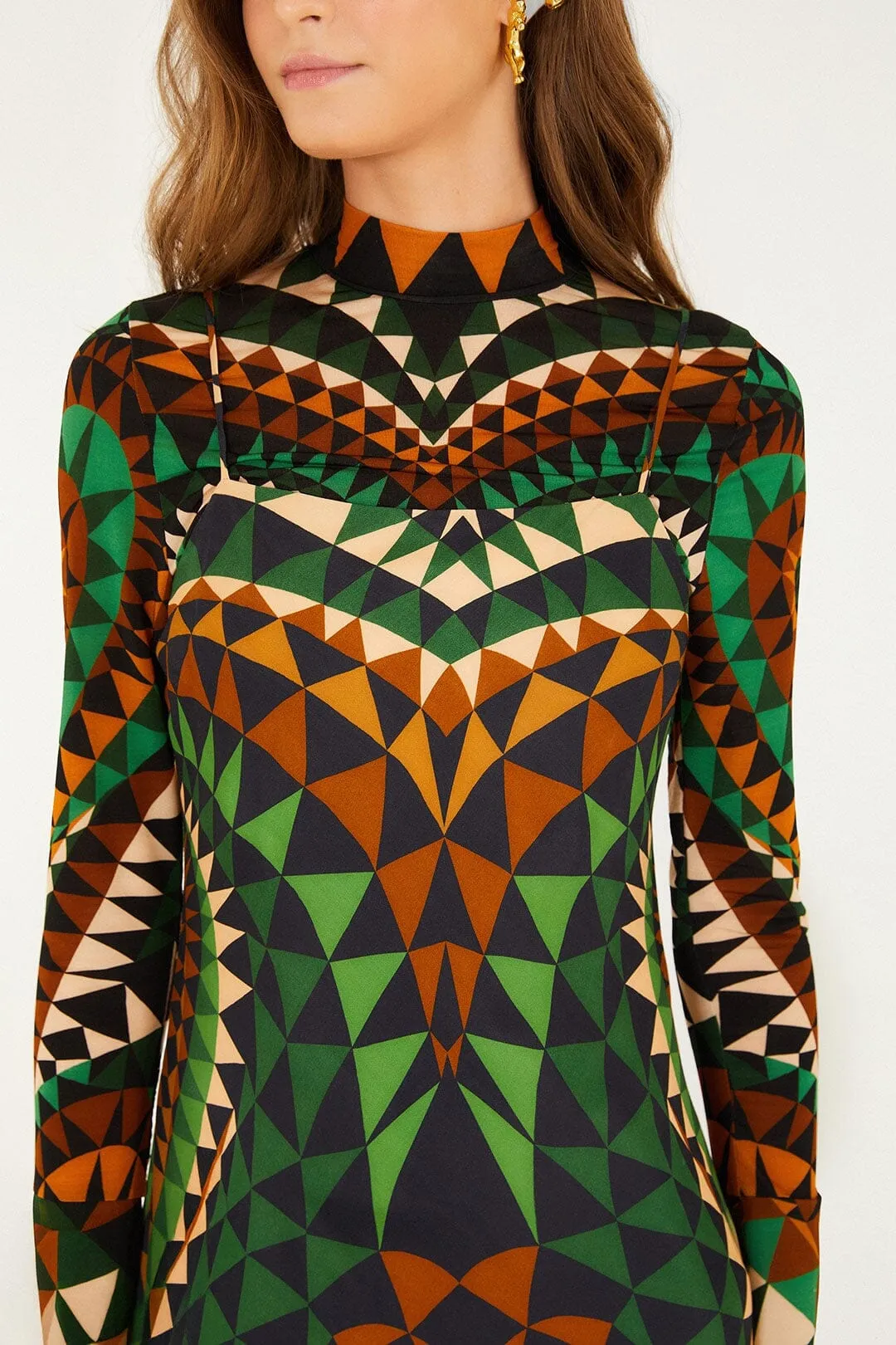 Multicolor Heart Deco Lenzing™ Ecovero™ Viscose Slip Maxi Dress sold by FARM Rio product image thumbnail 2