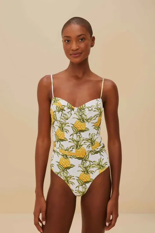 Delicate Pineapple One Piece sold by FARM Rio