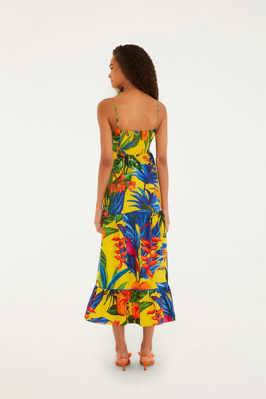Bright Nature Yellow Maxi Dress sold by FARM Rio product image thumbnail 3