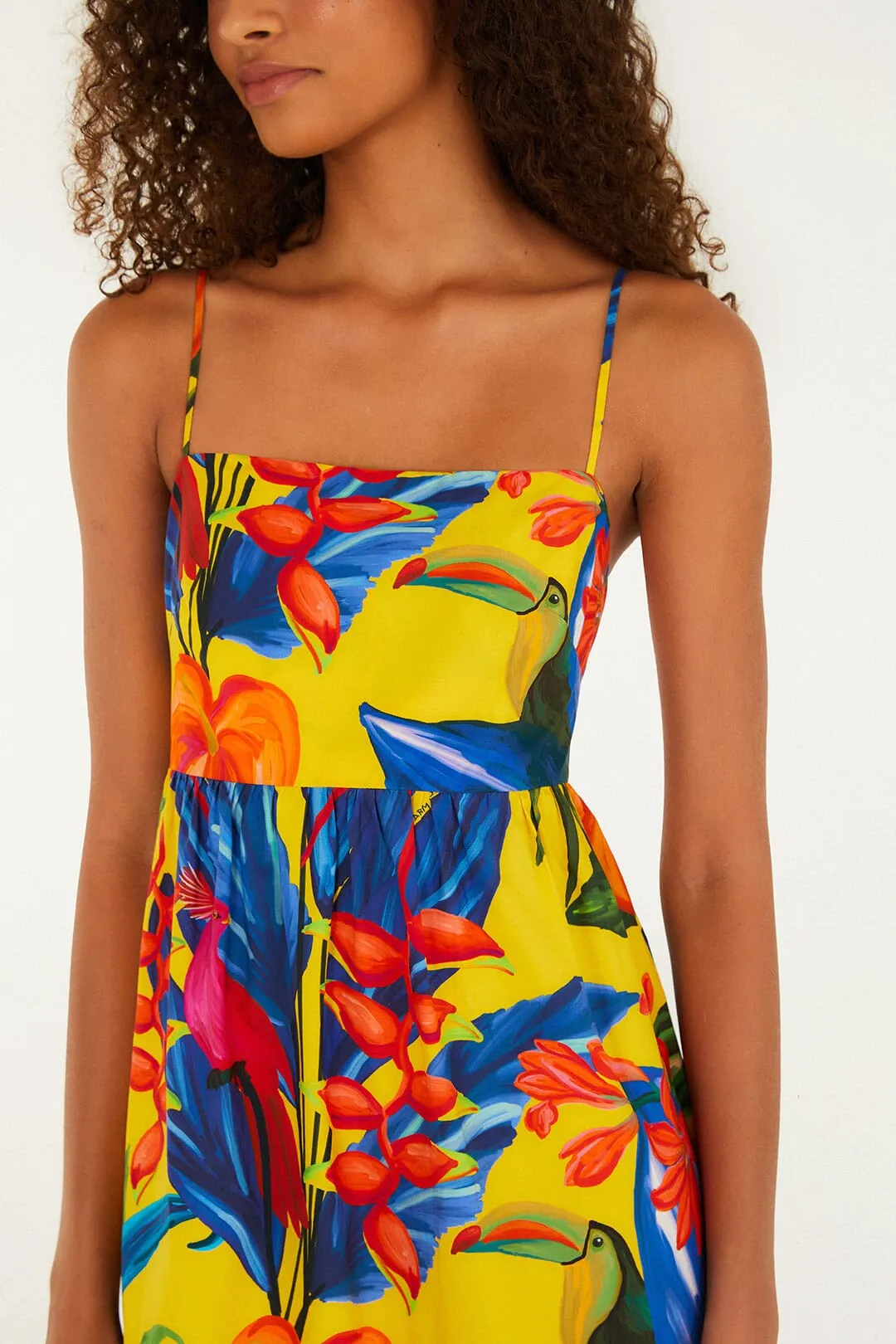 Bright Nature Yellow Maxi Dress sold by FARM Rio product image thumbnail 2