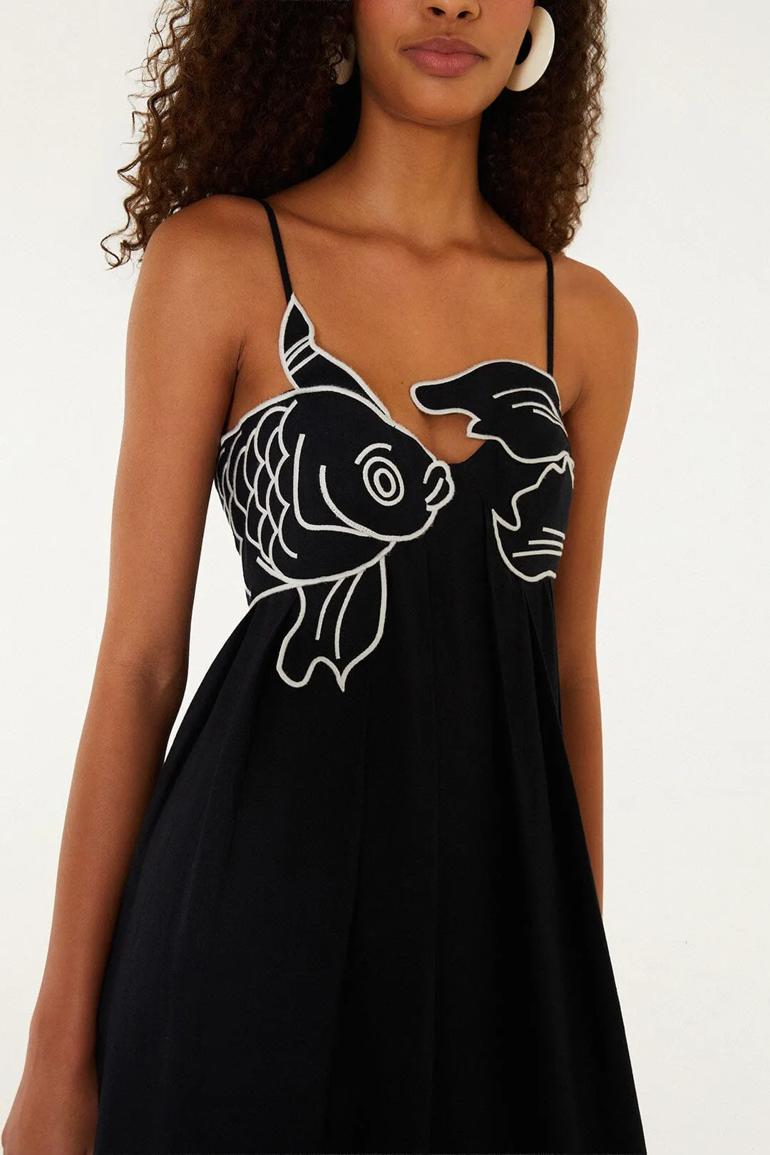 Black Fish Top Maxi Dress sold by FARM Rio product image thumbnail 2