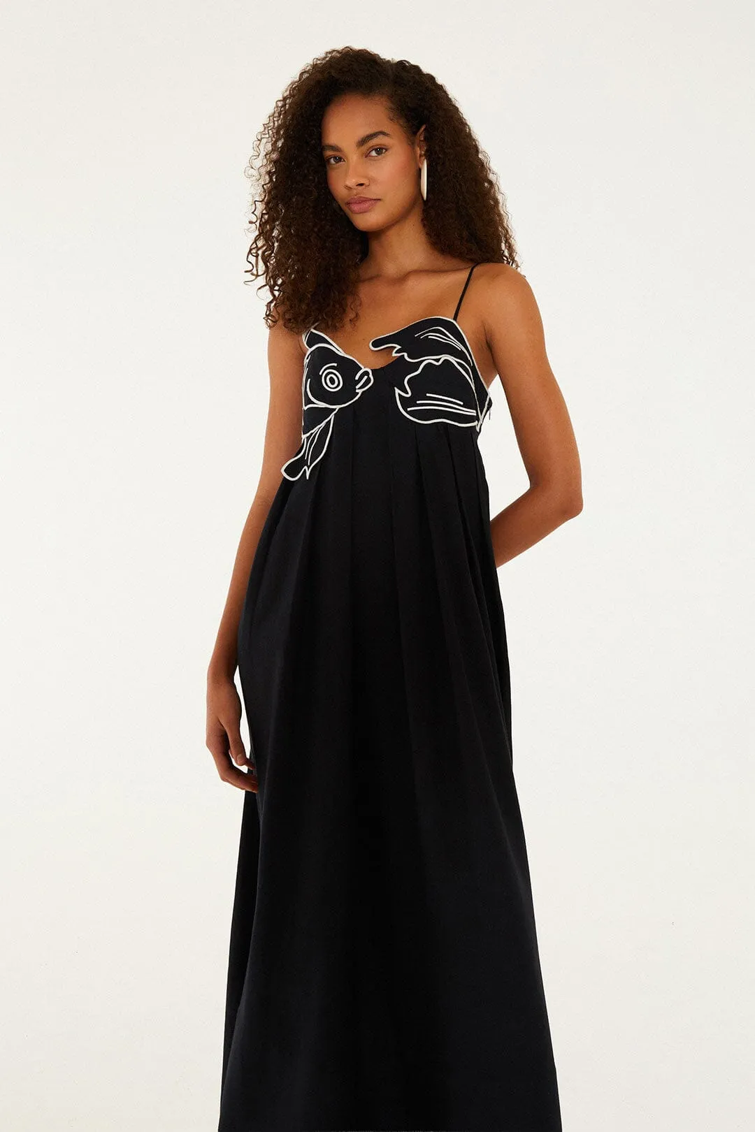 Black Fish Top Maxi Dress sold by FARM Rio product image thumbnail 4