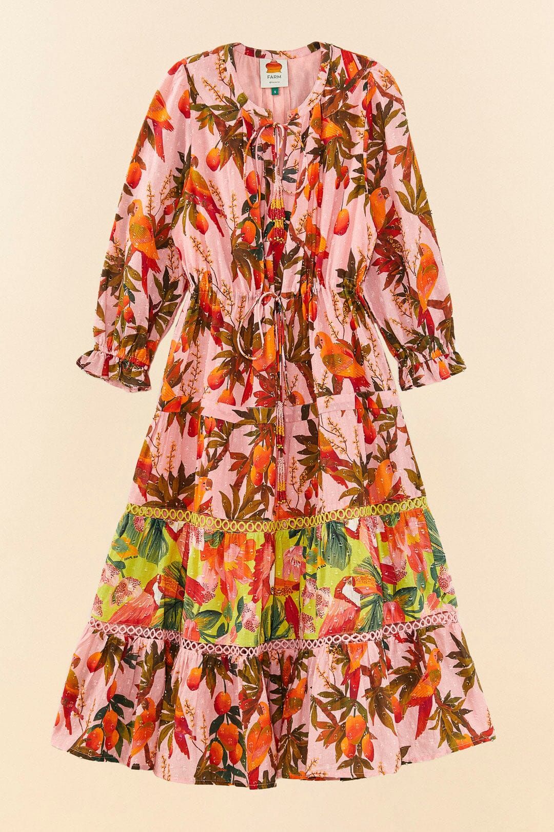 Mixed Mango Trees Midi Dress sold by FARM Rio product image thumbnail 5