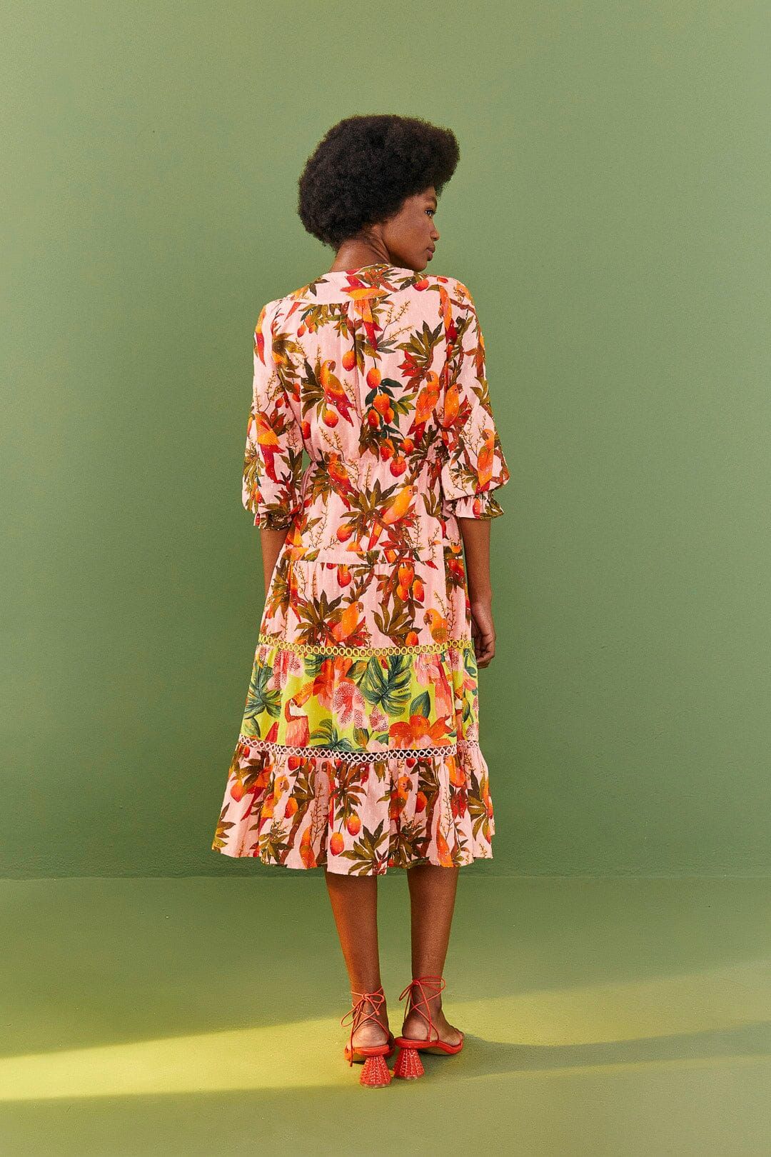 Mixed Mango Trees Midi Dress sold by FARM Rio product image thumbnail 2