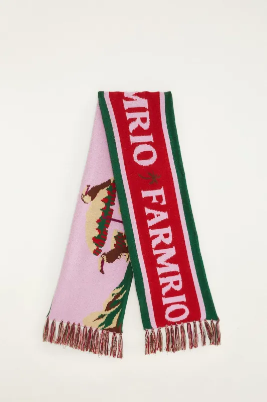 Multicolor From Sand To Snow Knit Scarf sold by FARM Rio
