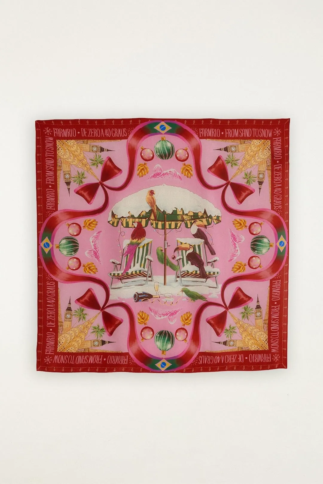 Multicolor From Sand To Snow Bandana Scarf sold by FARM Rio