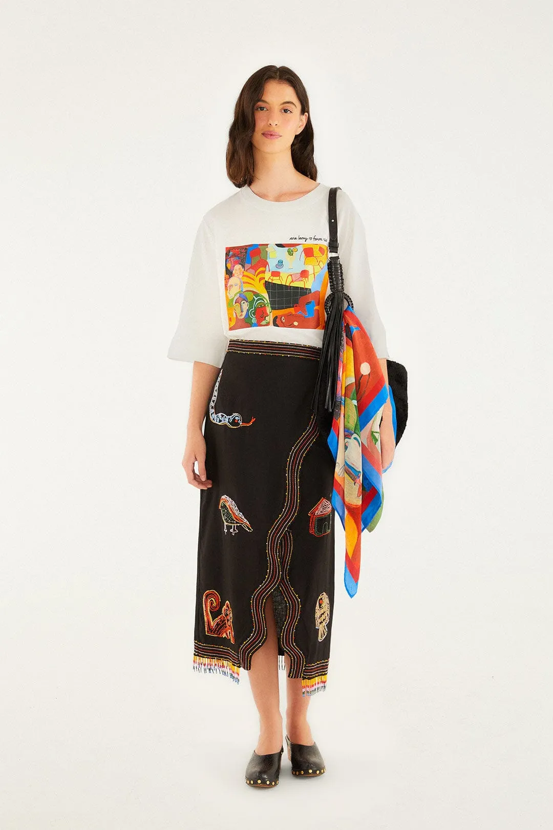 A Popular Cafe Scarf sold by FARM Rio product image thumbnail 4