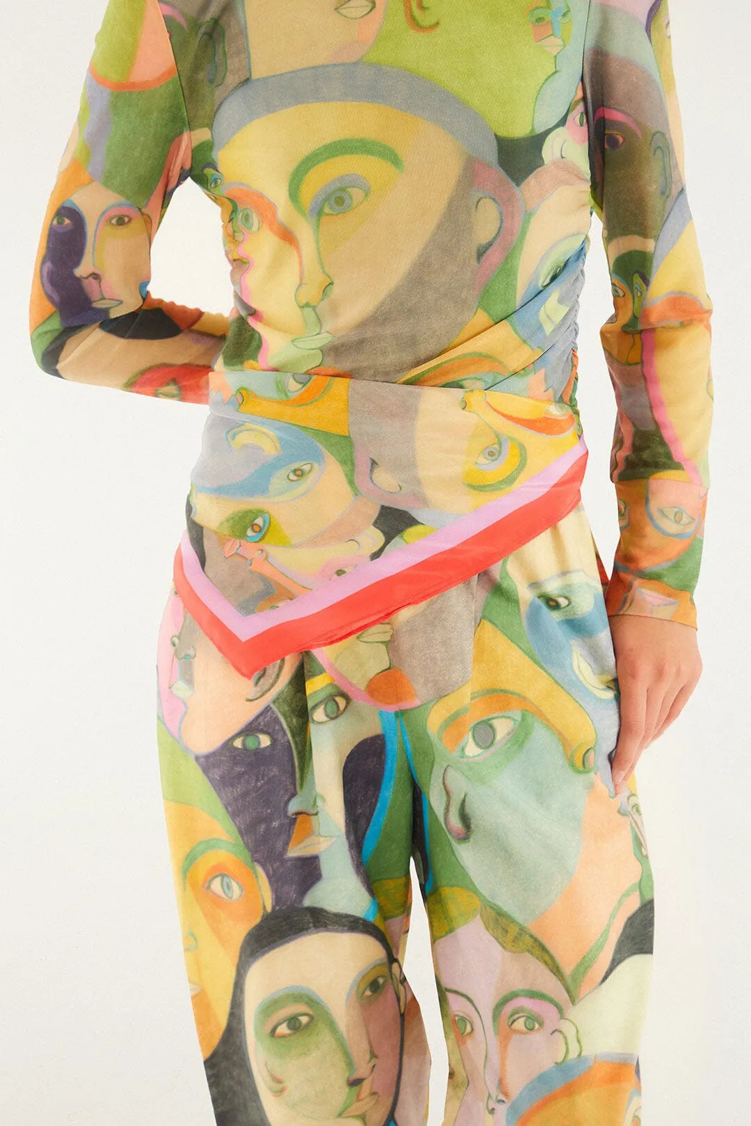 Crowded Series Drawing Scarf sold by FARM Rio