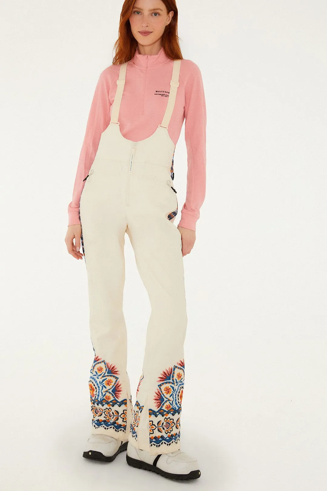 Off-White Lucy Floral Suspenders Ski Pants sold by FARM Rio product image thumbnail 2