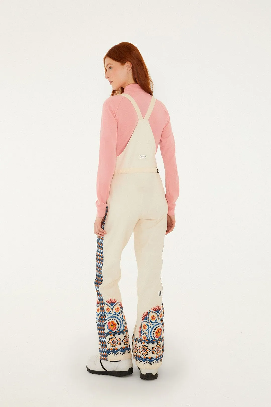 Off-White Lucy Floral Suspenders Ski Pants sold by FARM Rio product image thumbnail 3