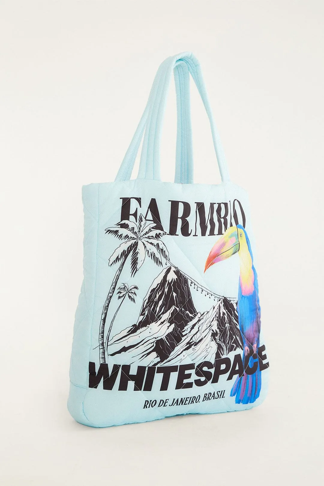 Blue Toucan Puffer Tote Bag sold by FARM Rio product image thumbnail 3