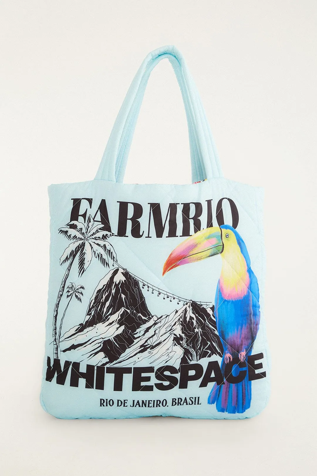 Blue Toucan Puffer Tote Bag sold by FARM Rio