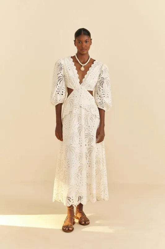 Off-White Richelieu Midi Dress sold by FARM Rio