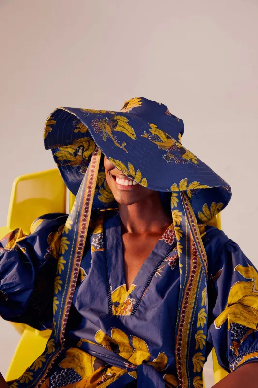 BLUE MERMAID BANANAS HAT made by FARM Rio