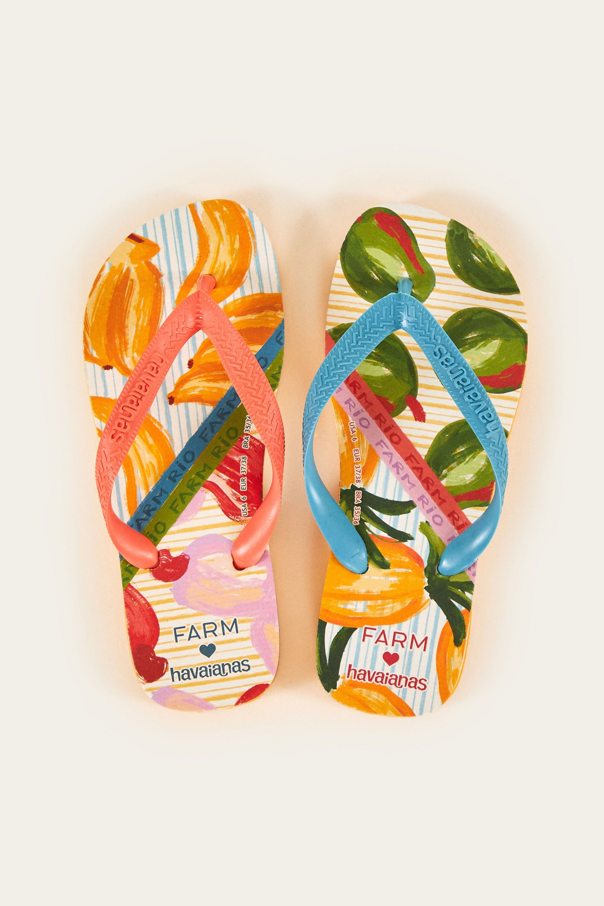 FRUITS SCARVES HAVAIANAS SANDALS sold by FARM Rio