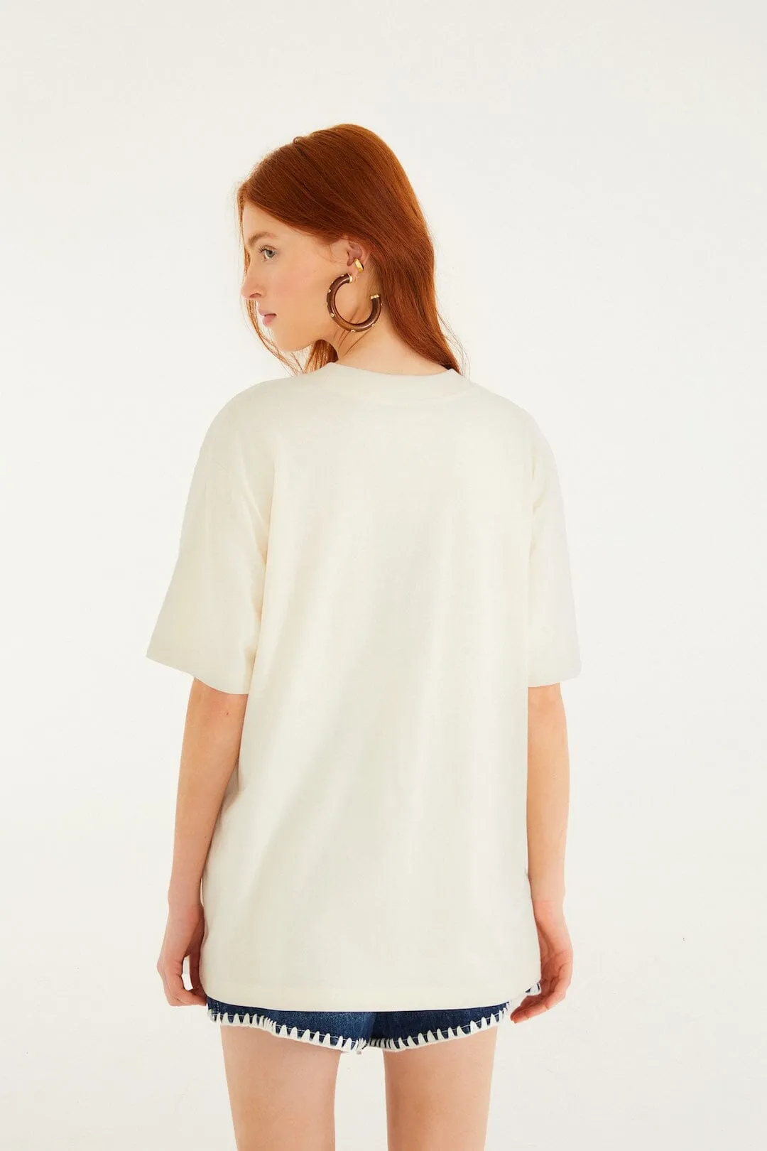 Off-White Brasil Organic Cotton T-Shirt sold by FARM Rio product image thumbnail 3