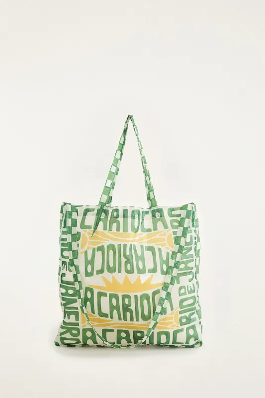 Green Biriba Tote Fruit Bag sold by FARM Rio