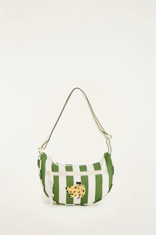 Green Tropical Banana Shoulder Bag made by FARM Rio