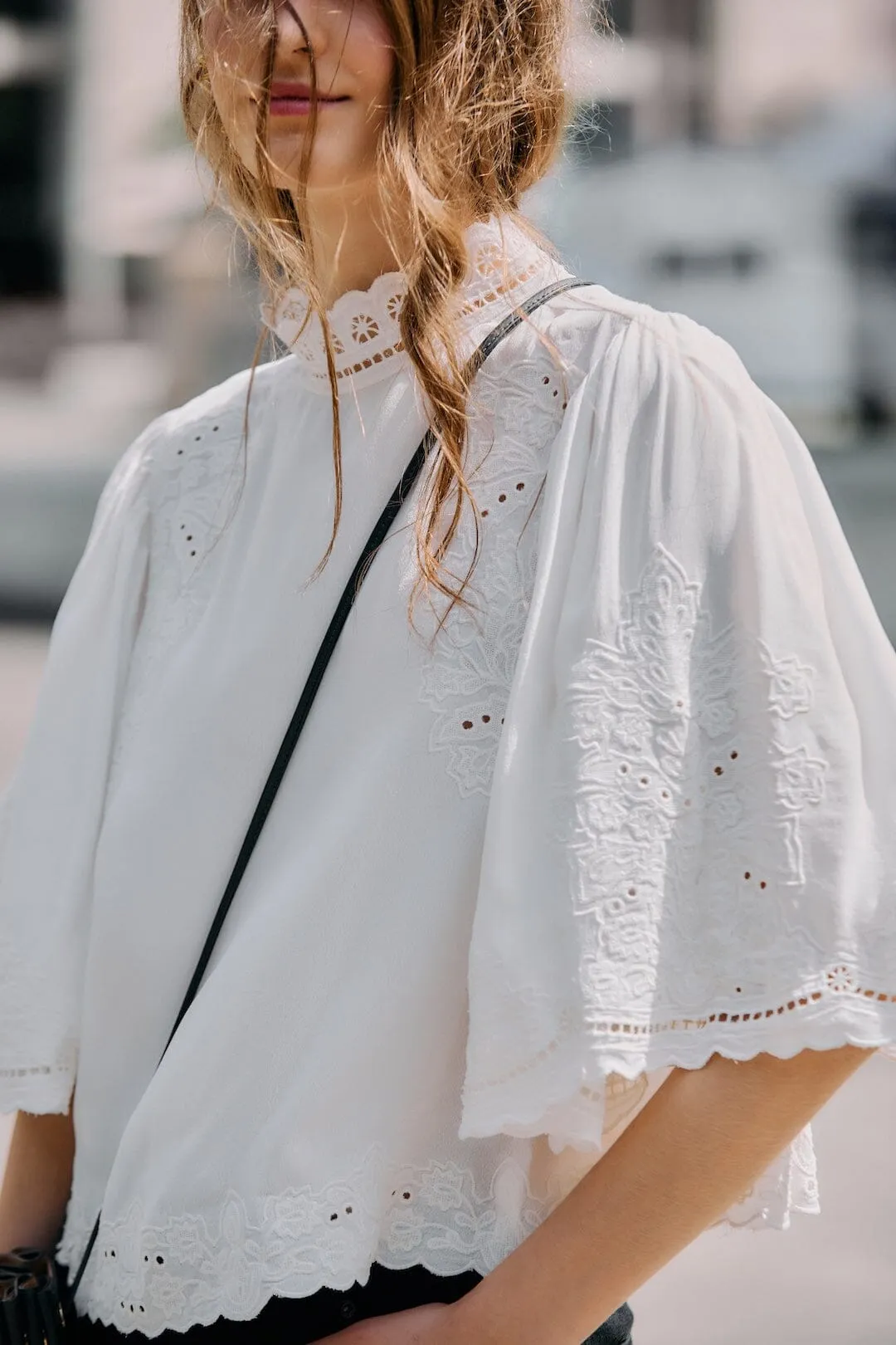 Off-White Palm Tree Embroidered Blouse sold by FARM Rio product image thumbnail 2