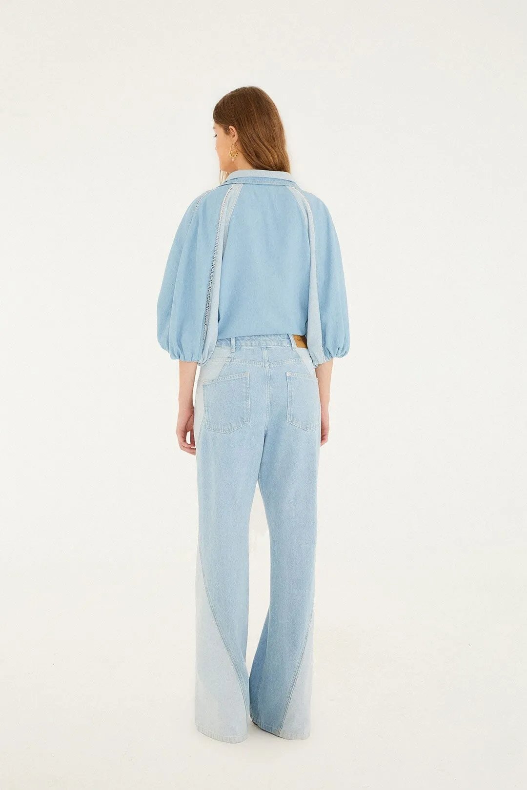 Denim Tree Light Colors Pants sold by FARM Rio product image thumbnail 3