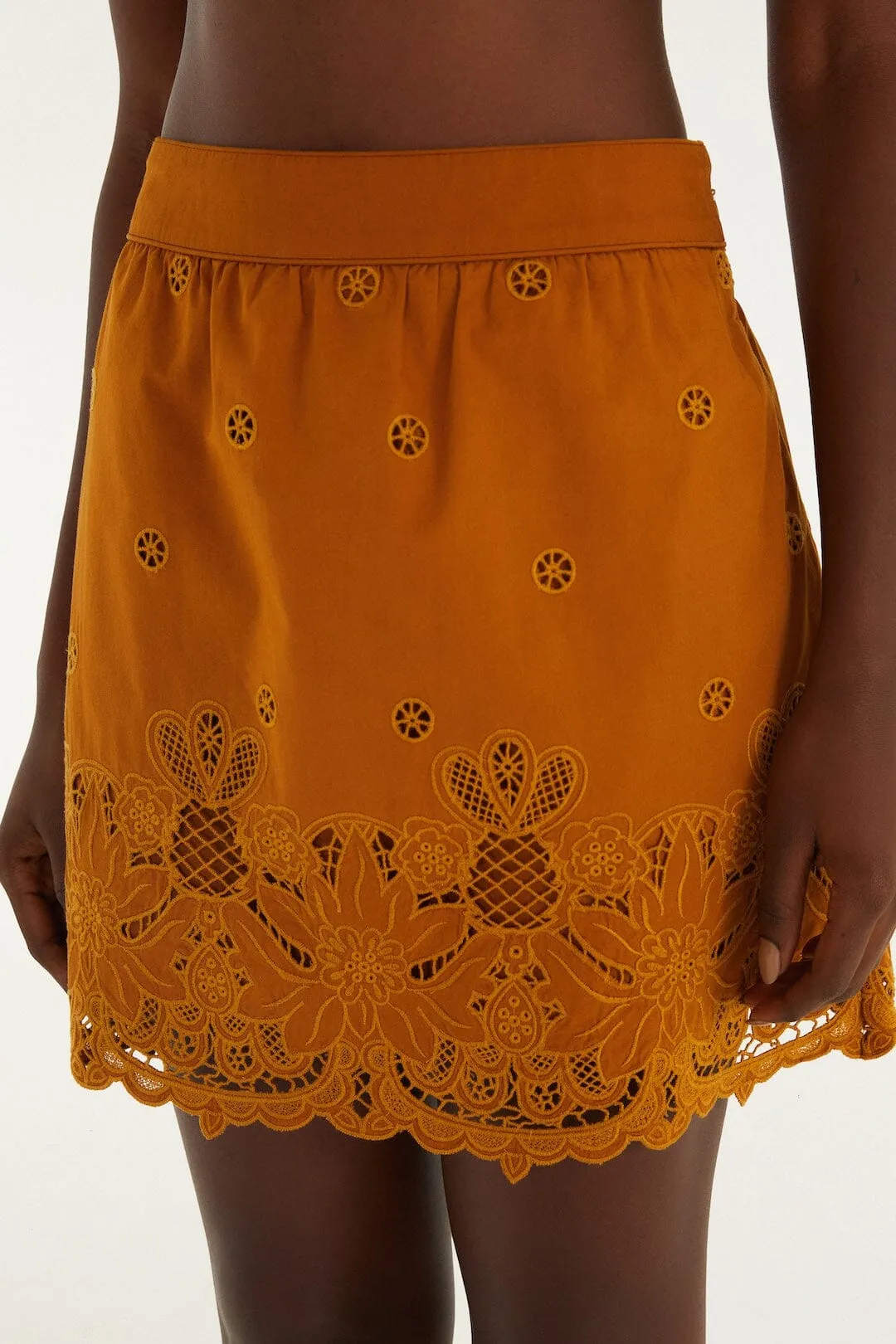 Camel Richelieu Mini Skirt sold by FARM Rio product image thumbnail 2