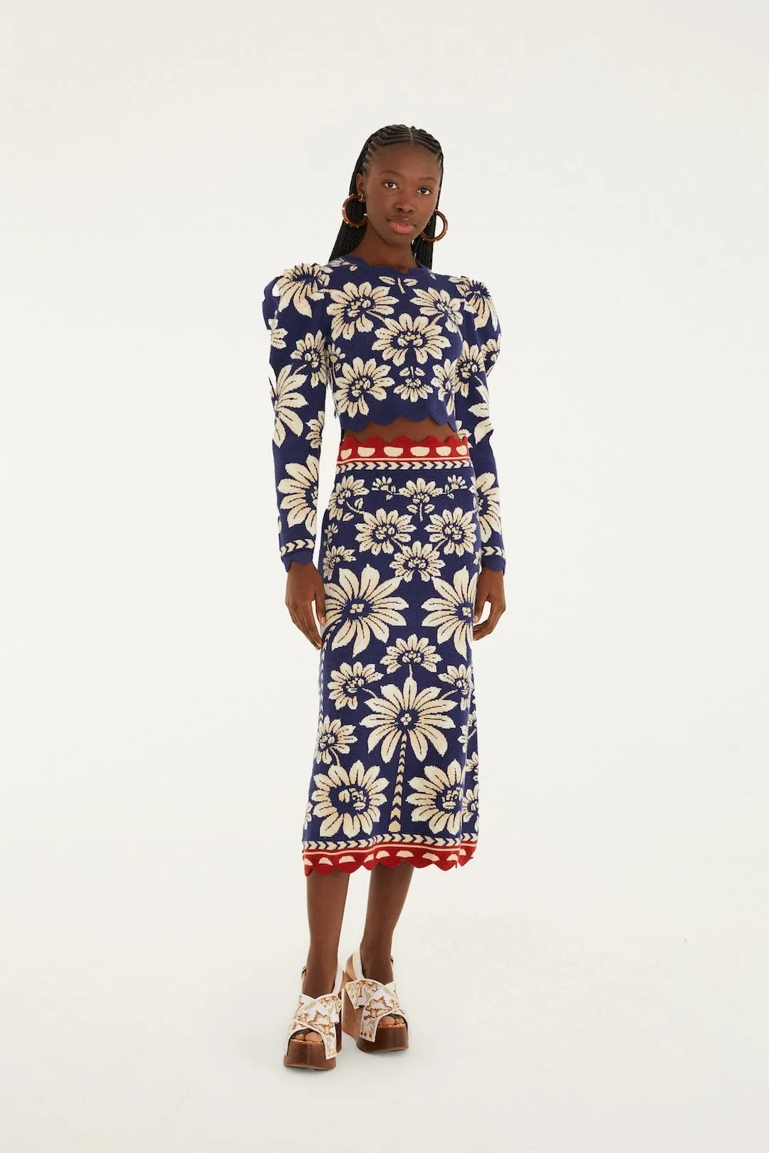 Blue Luna Puff Sleeve Knit Top sold by FARM Rio product image thumbnail 4