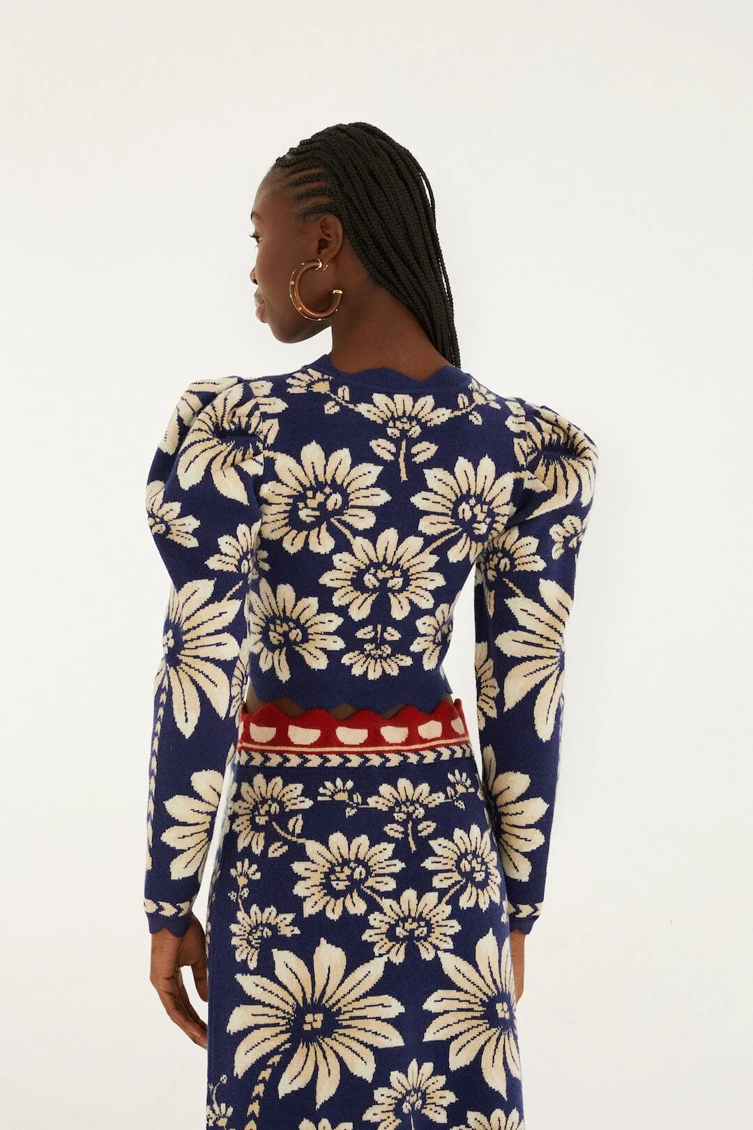 Blue Luna Puff Sleeve Knit Top sold by FARM Rio product image thumbnail 3