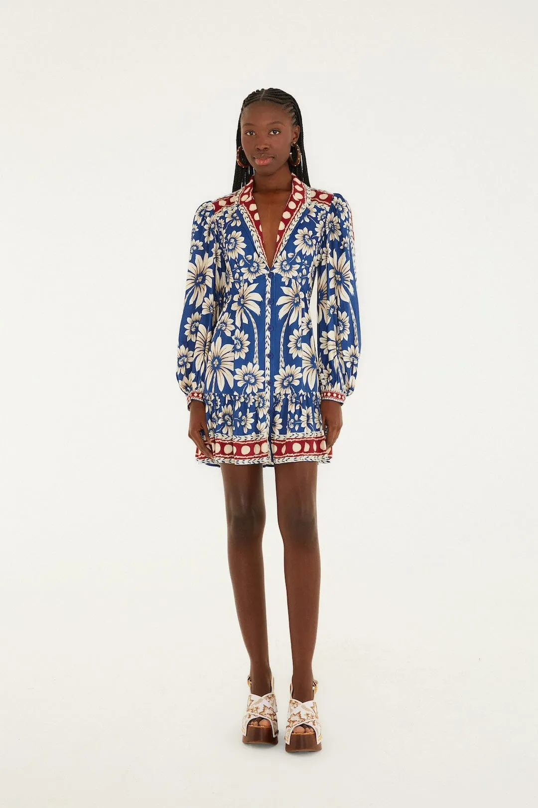 Blue Luna Lenzing_x0099_ Ecovero_x0099_ Viscose Mini Dress sold by FARM Rio product image thumbnail 4