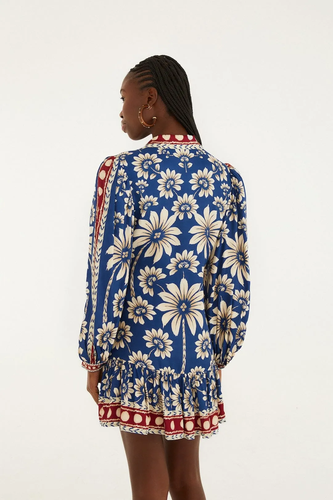 Blue Luna Lenzing_x0099_ Ecovero_x0099_ Viscose Mini Dress sold by FARM Rio product image thumbnail 3