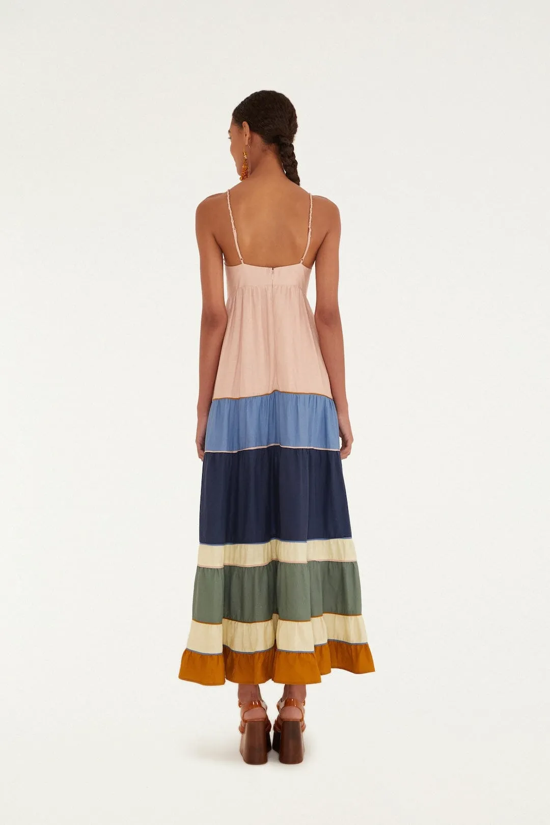Multicolor Pleats Maxi Dress sold by FARM Rio product image thumbnail 4