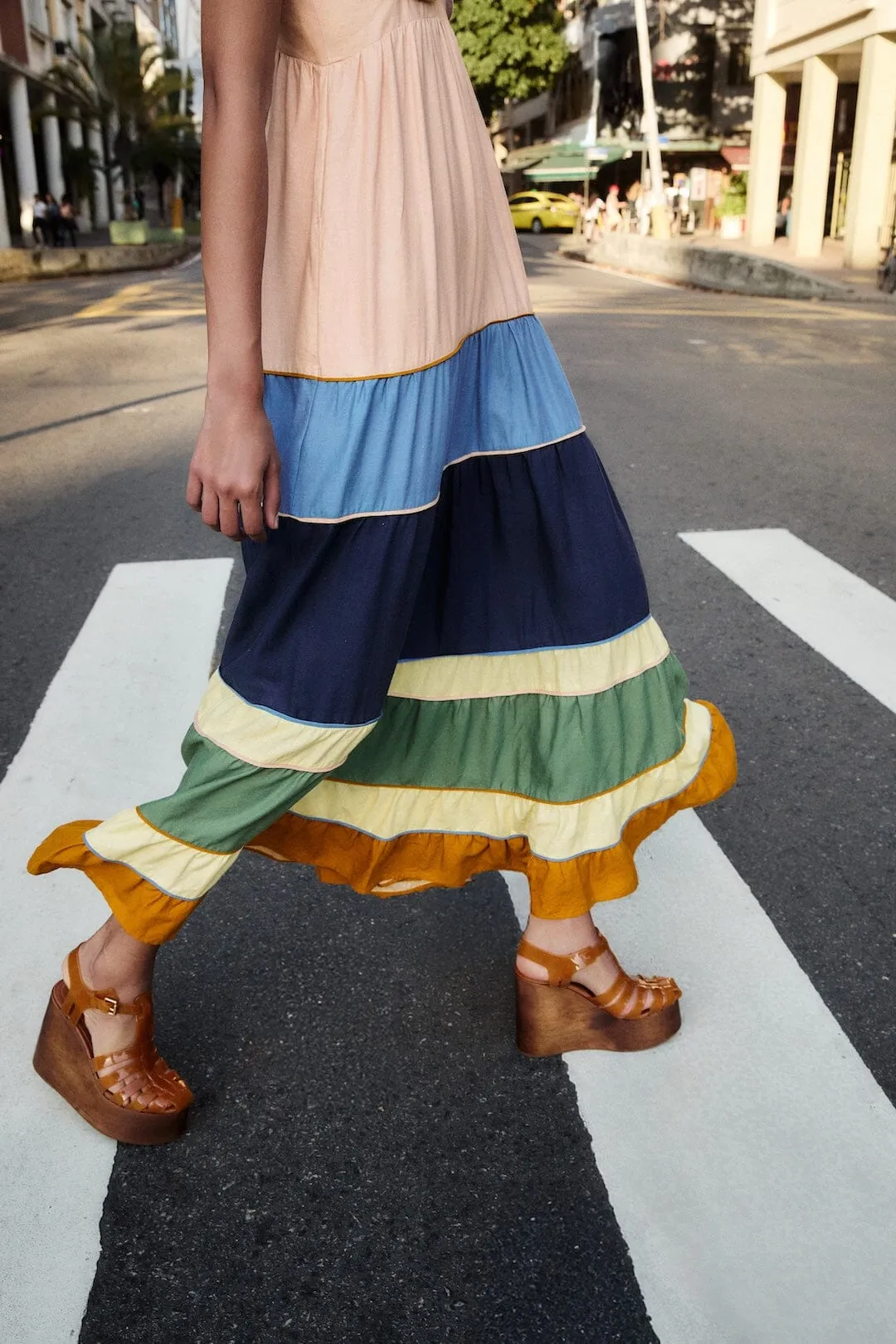 Multicolor Pleats Maxi Dress sold by FARM Rio product image thumbnail 2