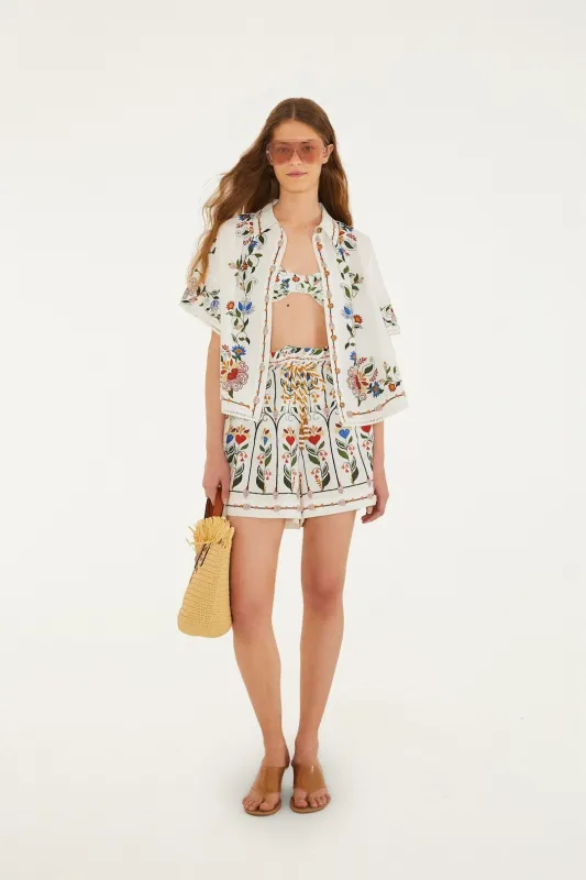 Off-White Stitched Garden Shorts sold by FARM Rio