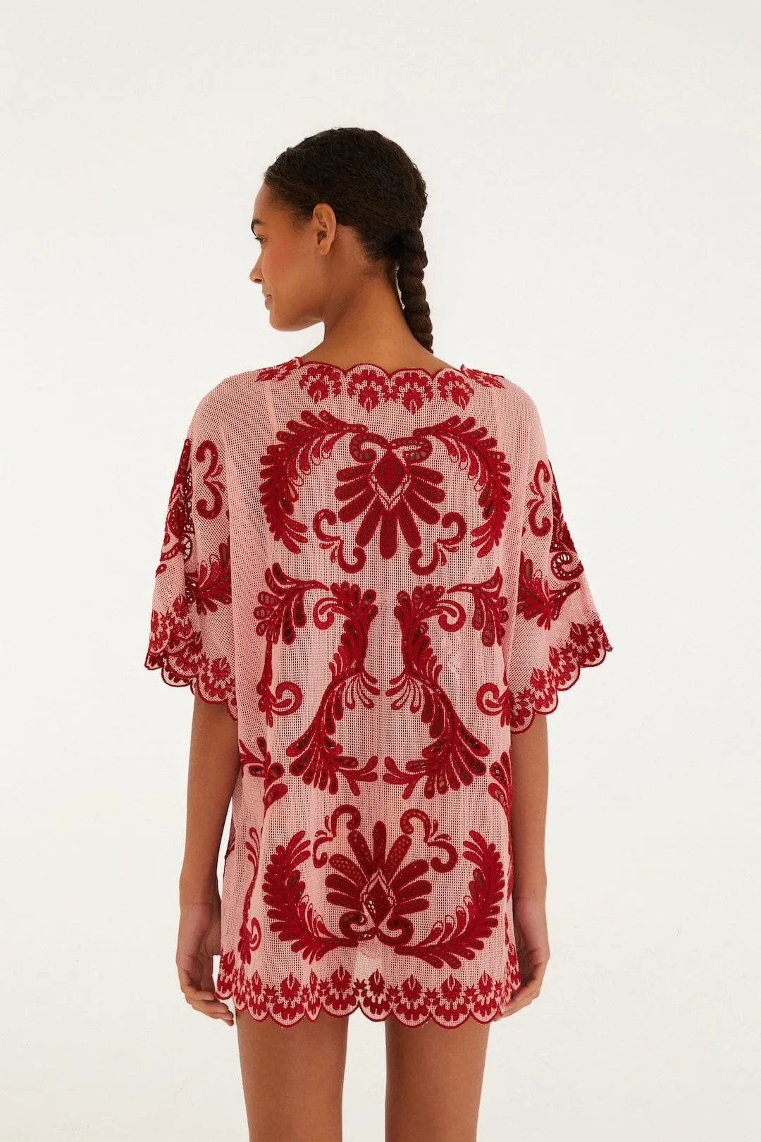 Light Pink Arabesc Dress sold by FARM Rio product image thumbnail 3