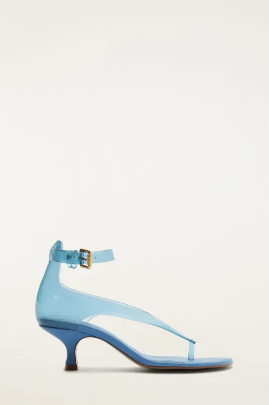 Blue Jelly Heel Sandal made by FARM Rio