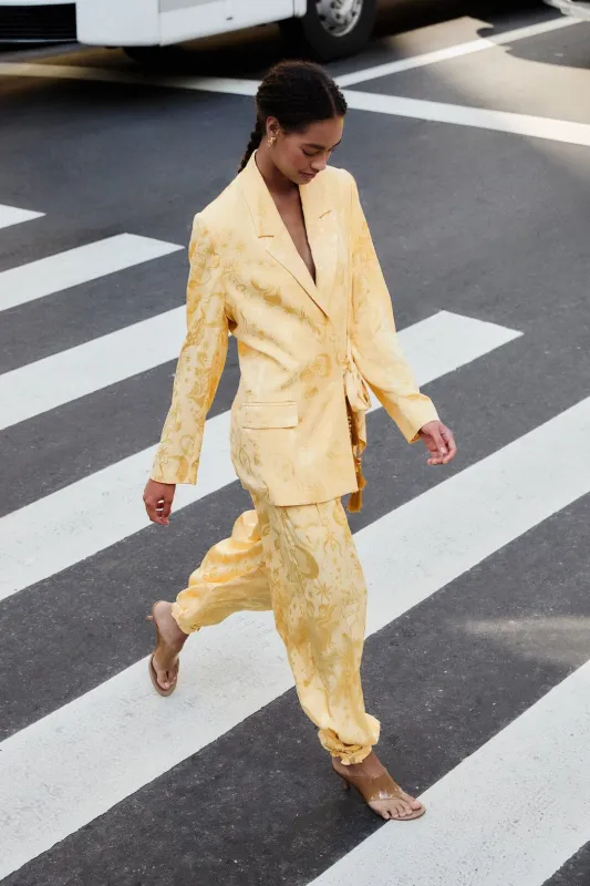 Beige Hem Ties Pockets Pants sold by FARM Rio