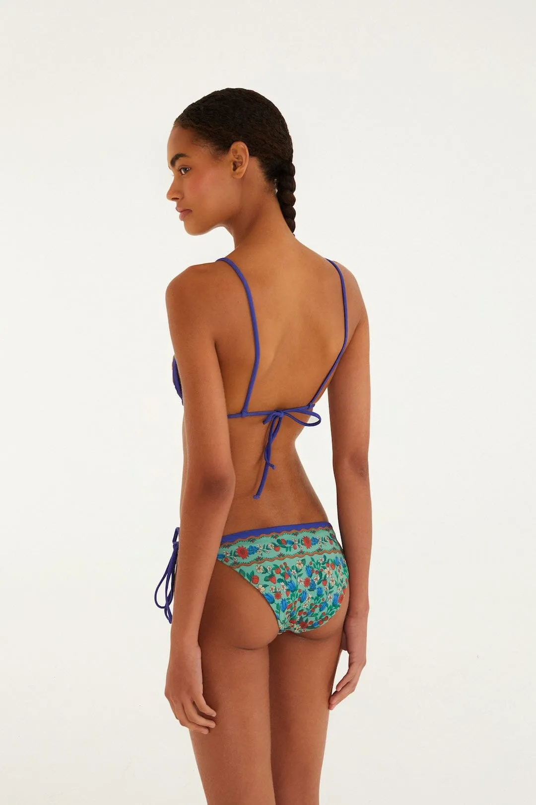 Faded Green Fruit Beauty Tie Side Bikini Bottom sold by FARM Rio product image thumbnail 3