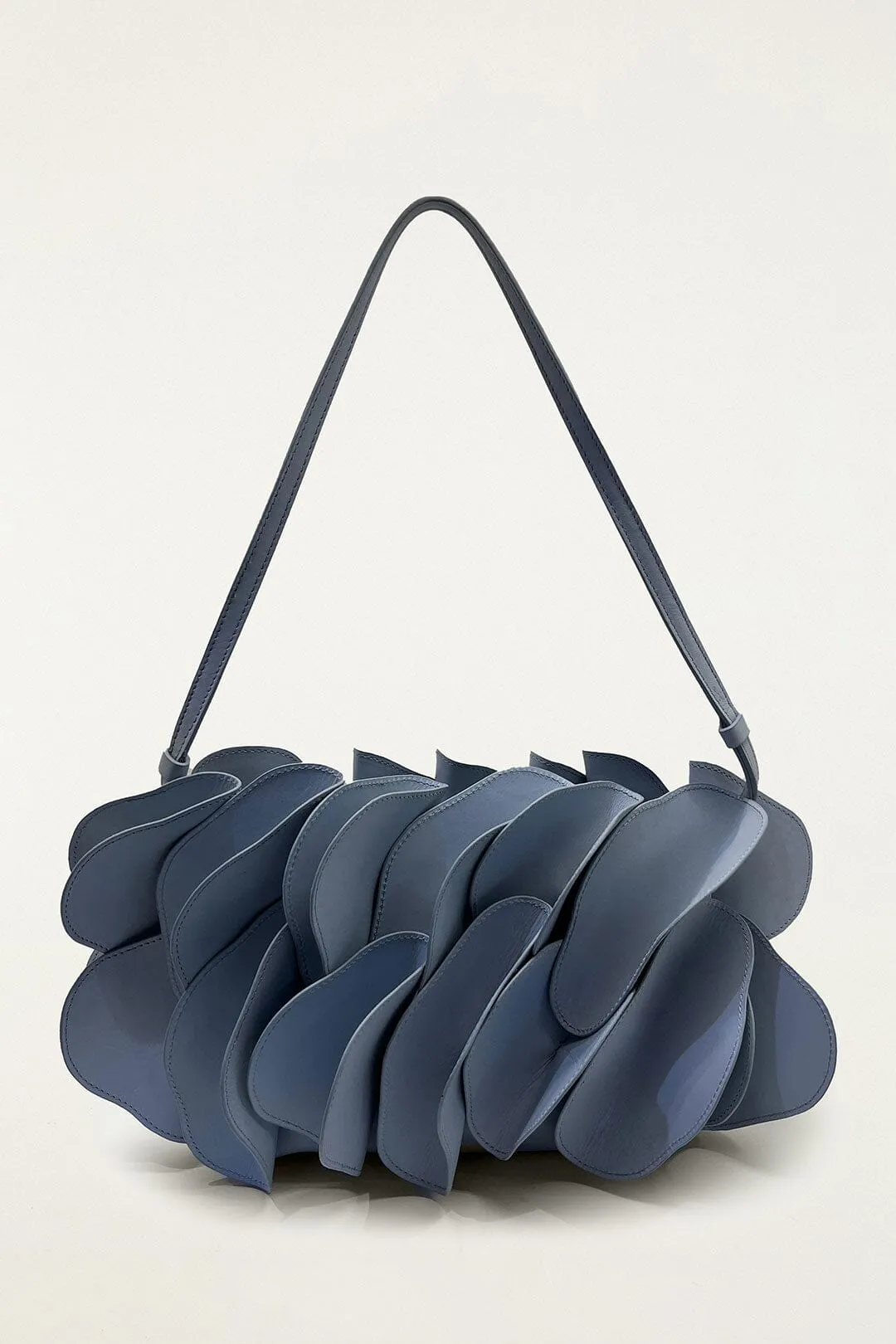 Blue Leather Shoulder Flower Bag sold by FARM Rio