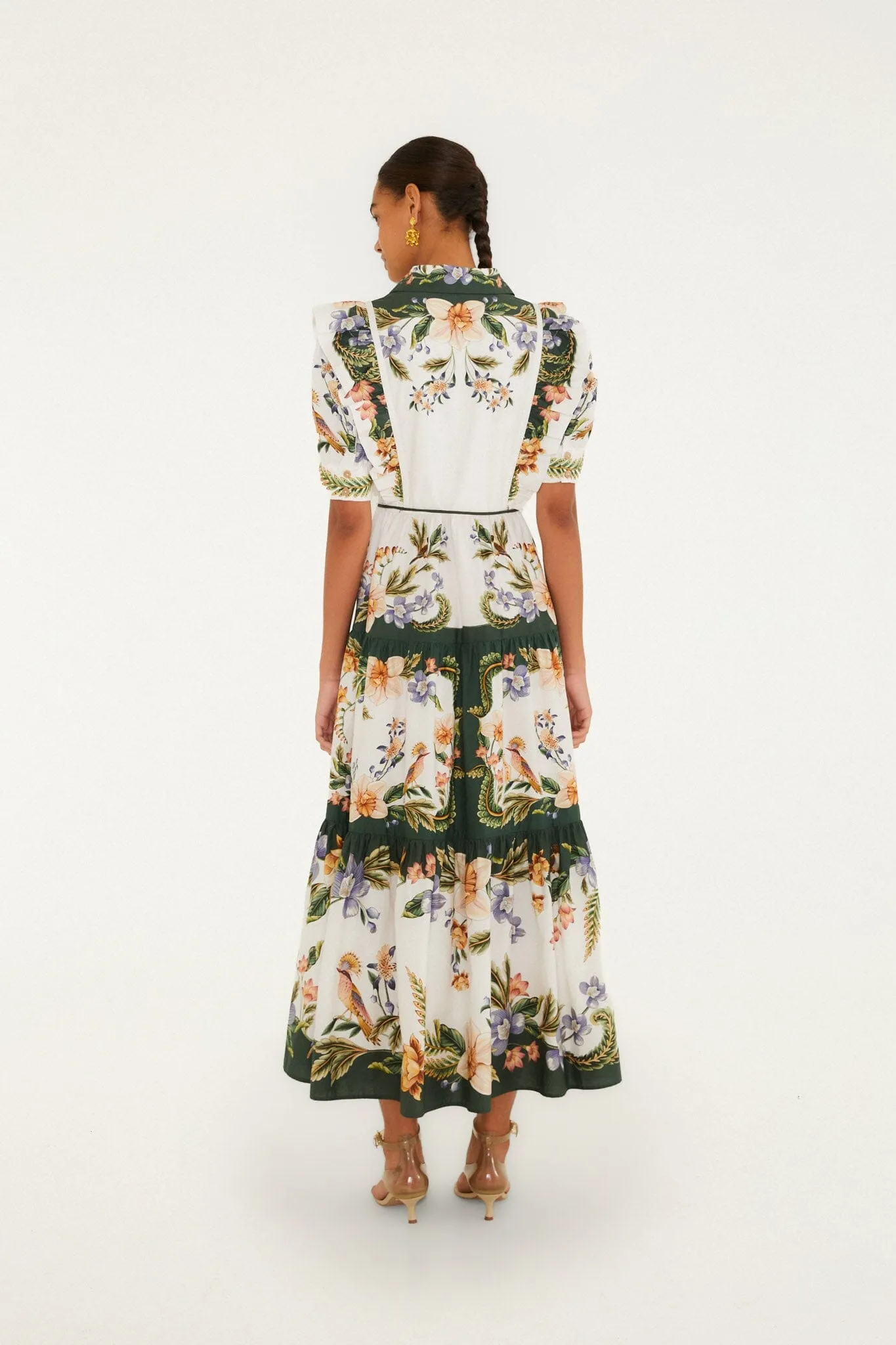 Sand Nature Short Sleeve Maxi Dress sold by FARM Rio product image thumbnail 3