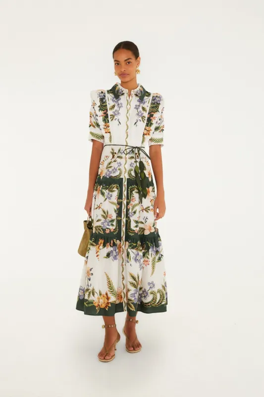 Sand Nature Short Sleeve Maxi Dress sold by FARM Rio