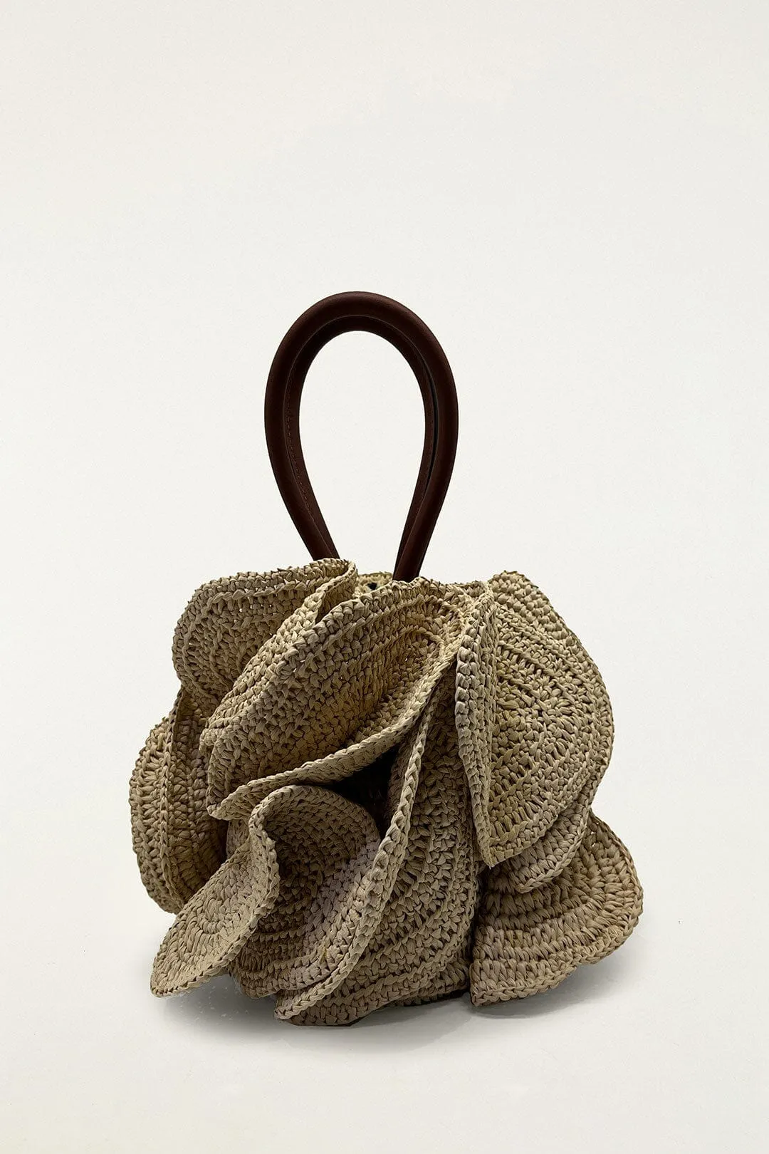 Beige Raffia Flower Bag sold by FARM Rio