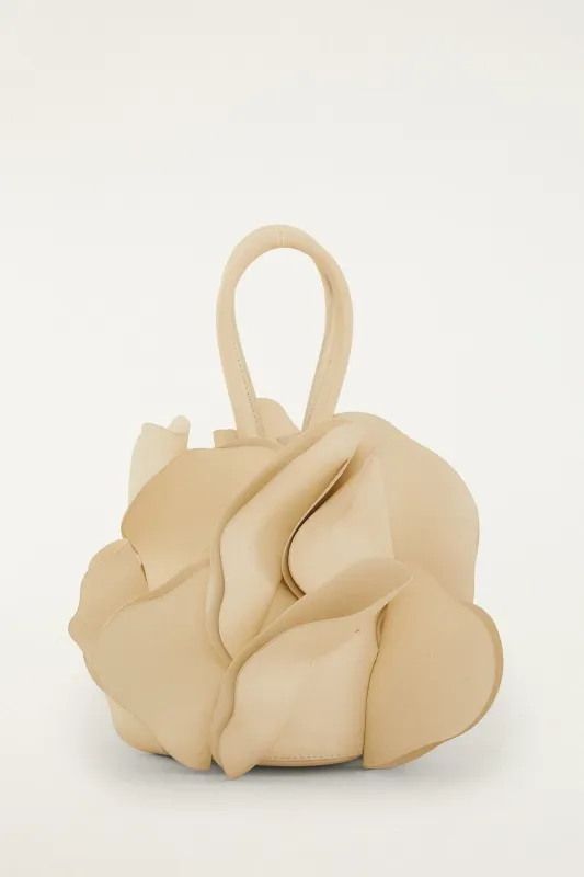 Beige Leather Flower Bag sold by FARM Rio