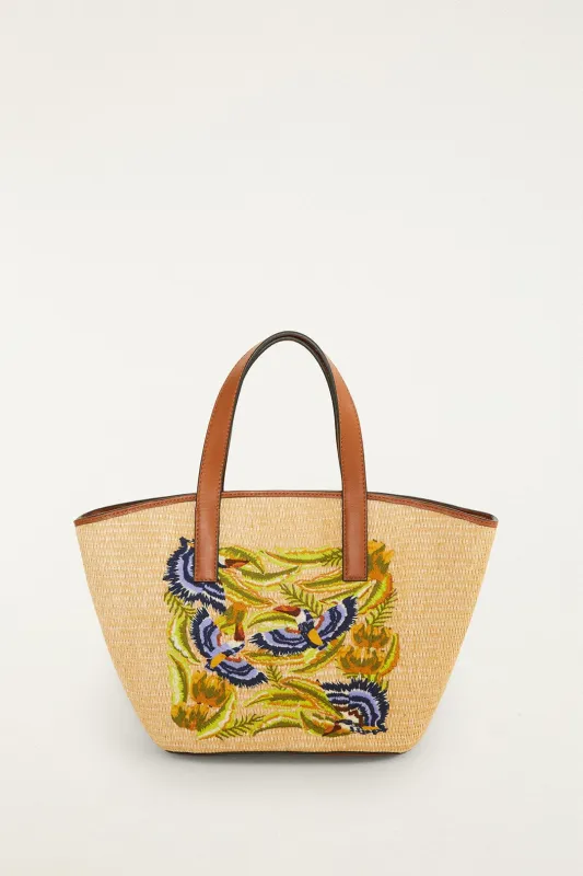Raffia Basket Tote Bag Small sold by FARM Rio
