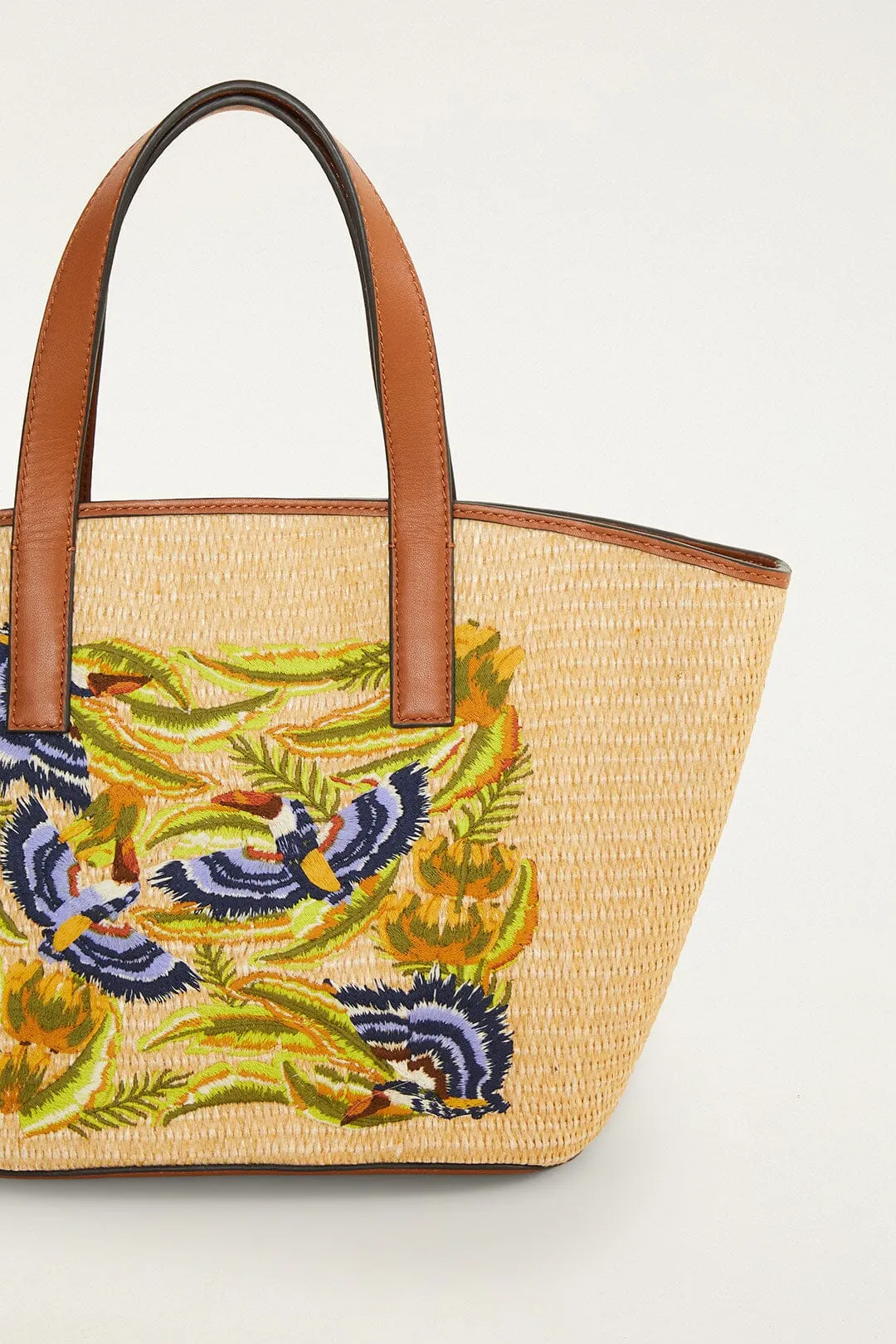 Raffia Basket Tote Bag Small sold by FARM Rio product image thumbnail 2