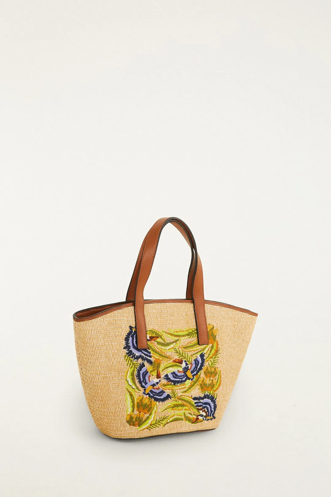 Raffia Basket Tote Bag Small sold by FARM Rio product image thumbnail 3
