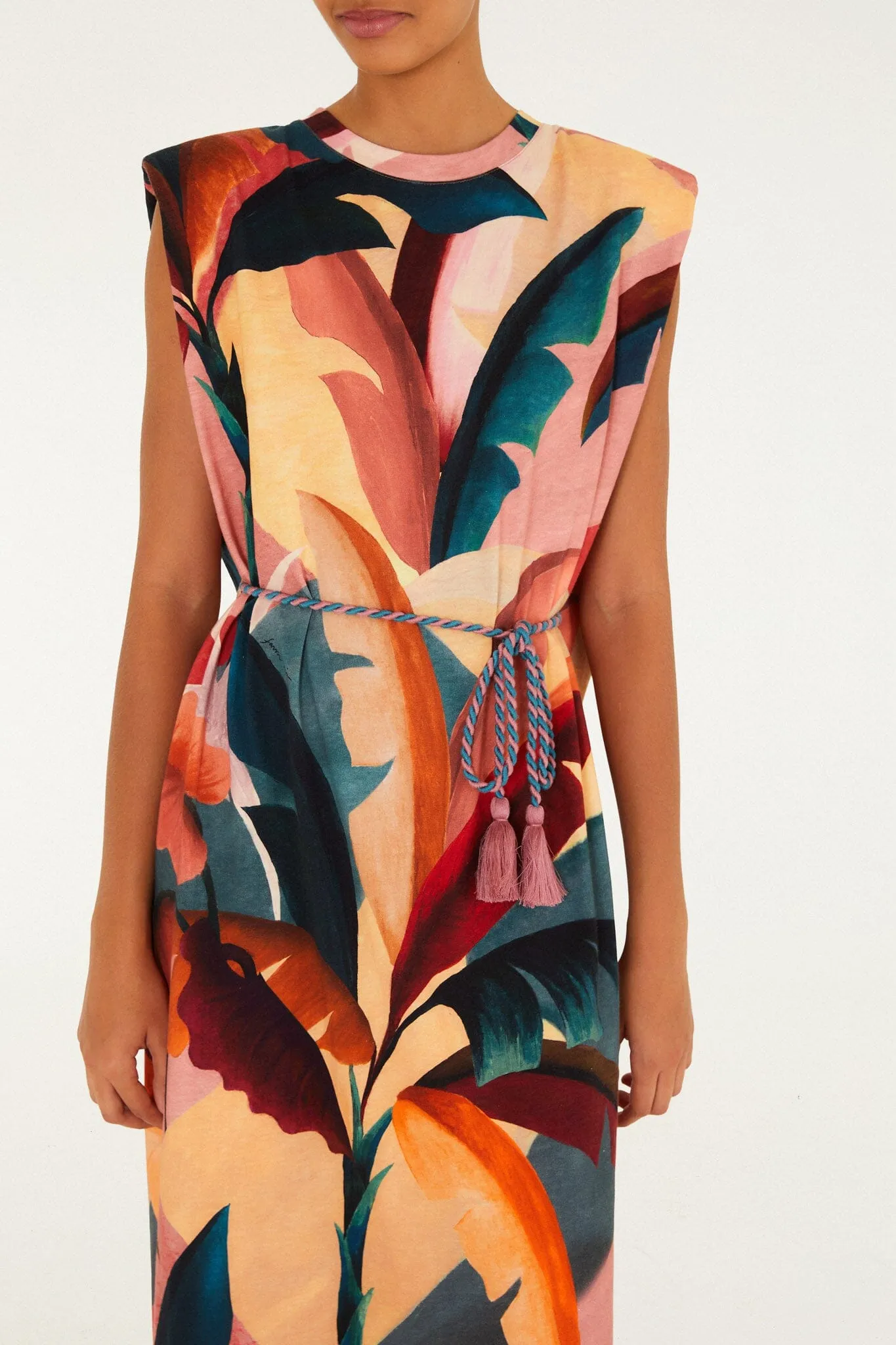 Multicolor Atlantic Rainforest Organic Cotton T-Shirt Midi Dress sold by FARM Rio product image thumbnail 2